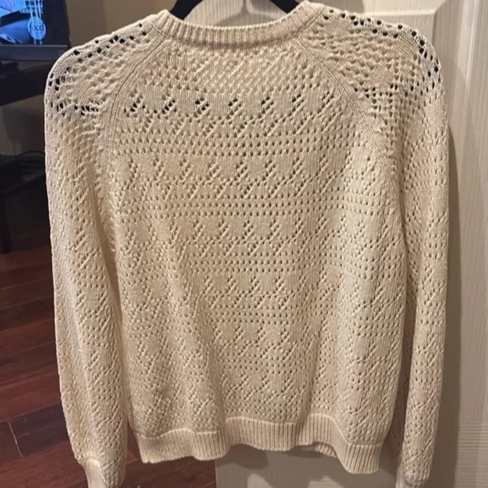 Sezane Capucine Cardigan Ecru Size XS - Picture 3 of 7